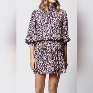 Zadig & Voltaire Pink and Dark Blue Mini Dress